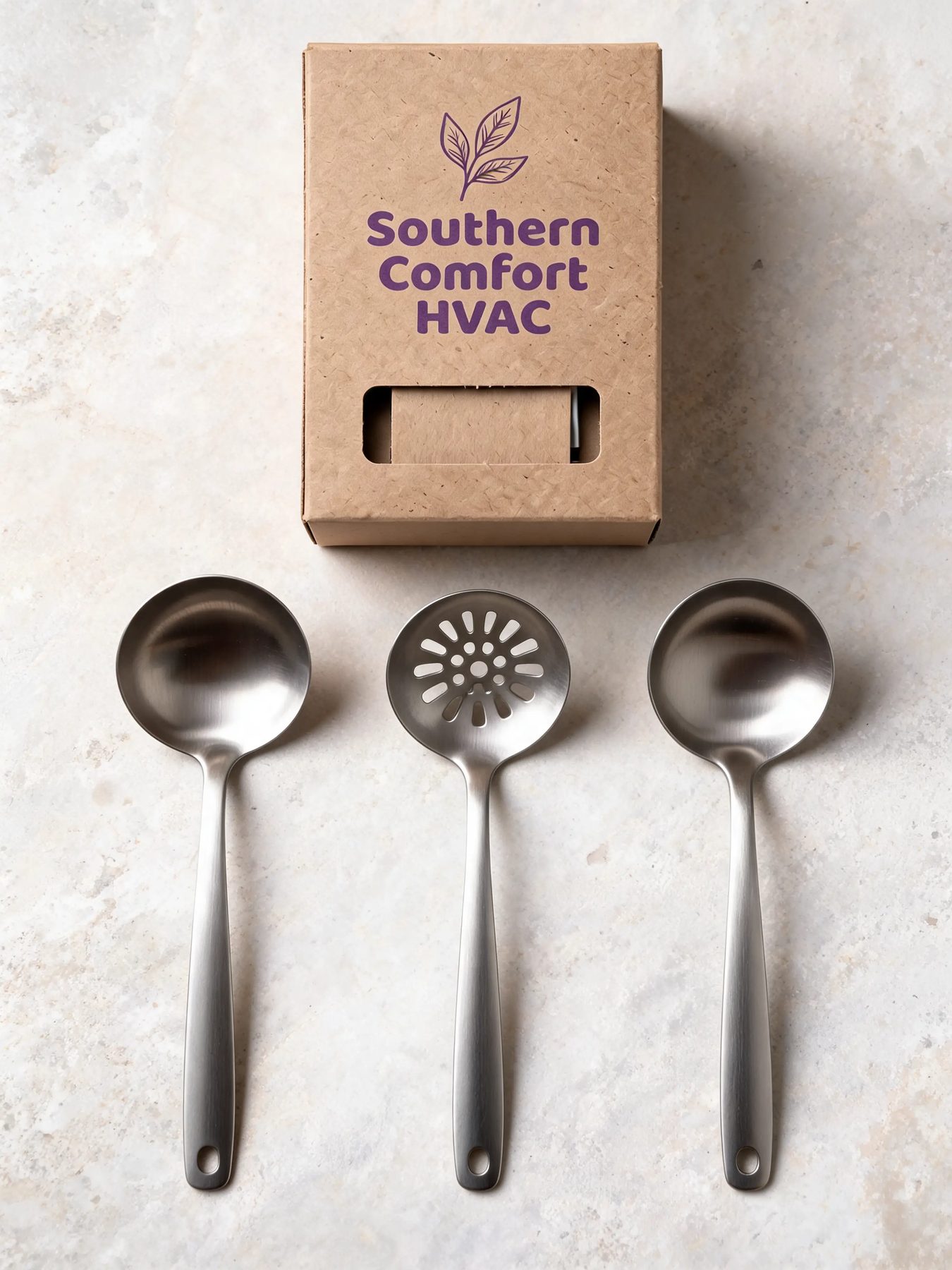Three-Piece Stainless Utensil Set